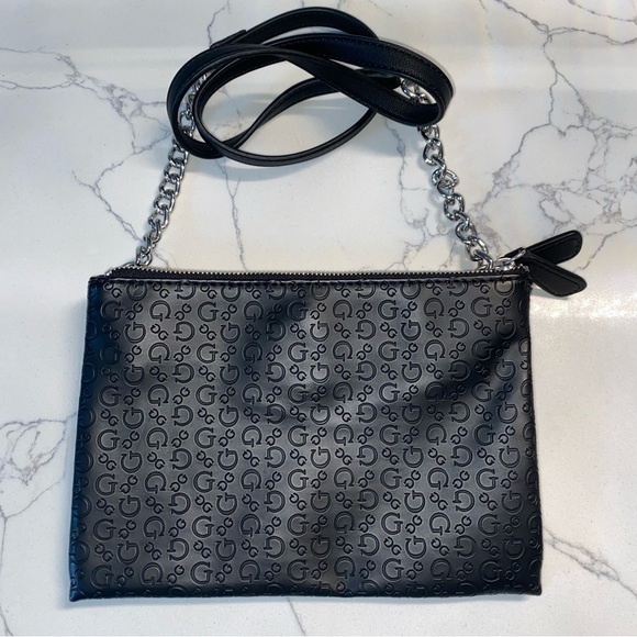 Guess Black Crossbody Bag Purse - Picture 2 of 10